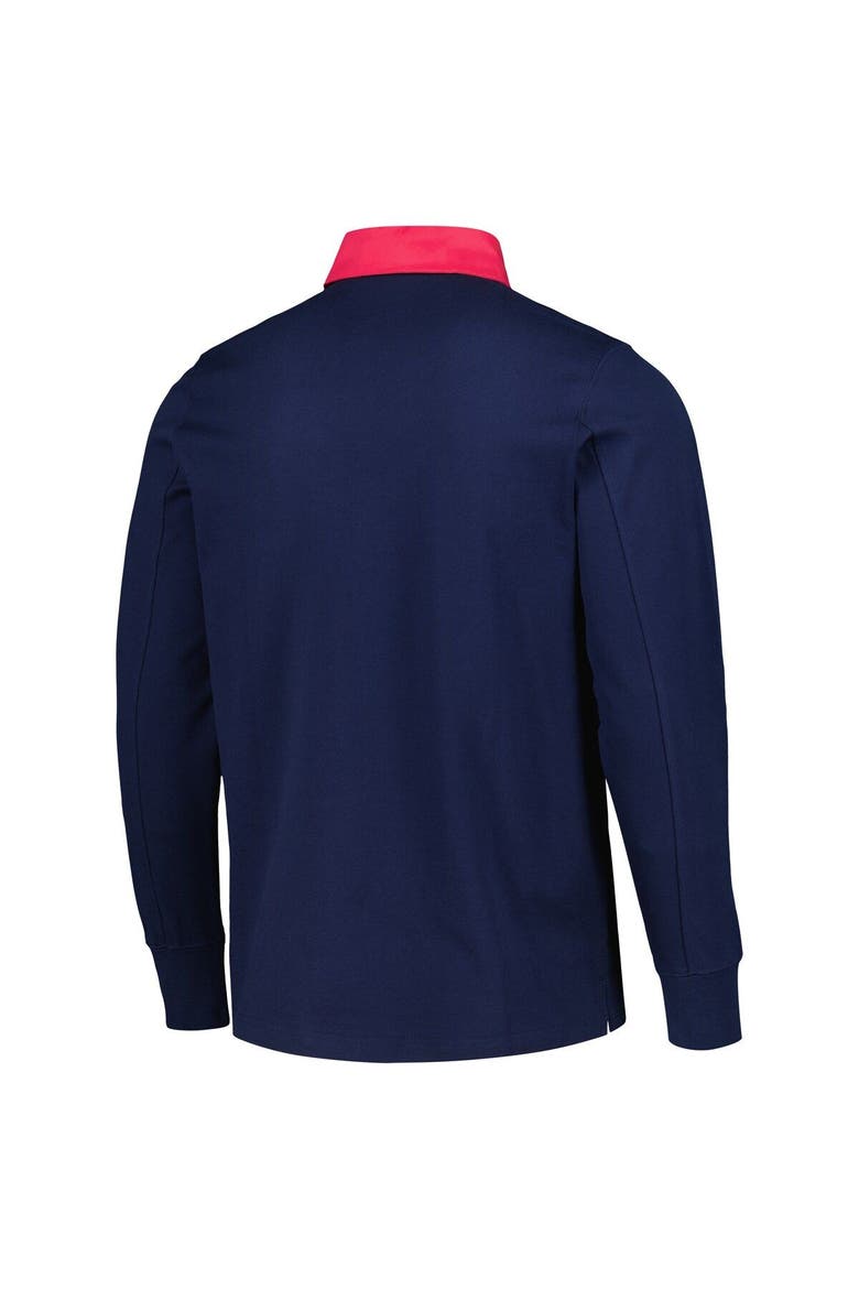 Men's adidas 2023 Player Navy St. Louis City SC Travel Long Sleeve Polo, Alternate, color, Navy