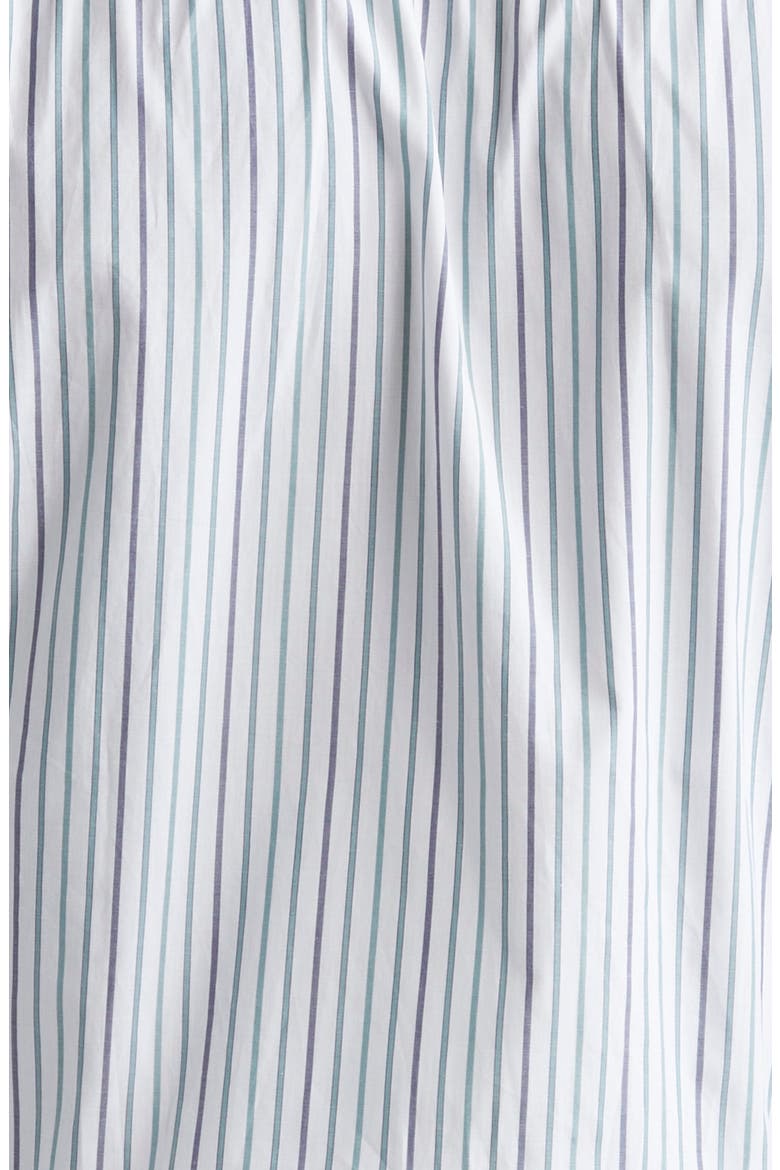 Stripe Button-Up Shirt, Alternate, color, WHITE/ GREEN