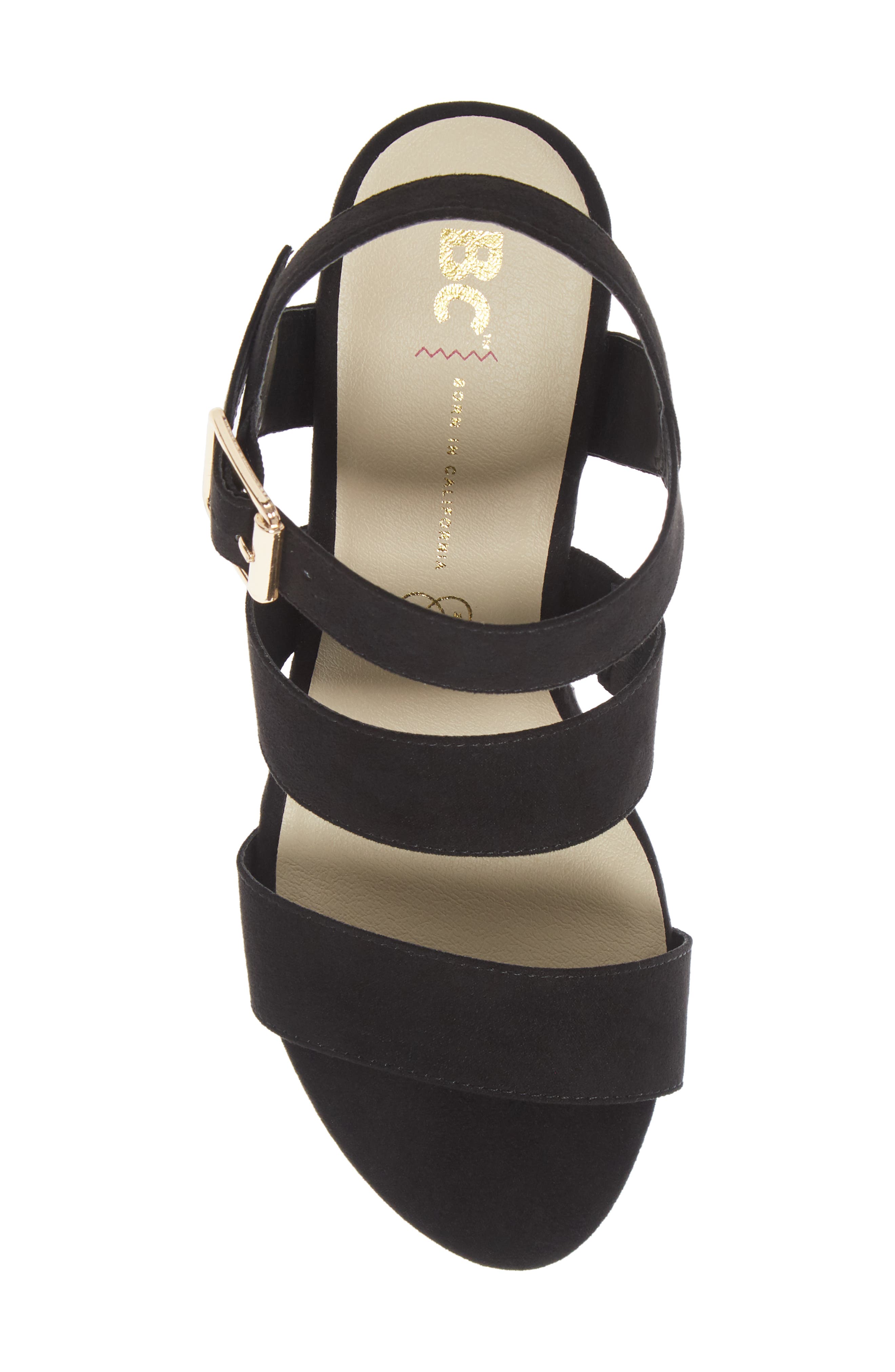 BC Footwear Individuality Vegan Platform Wedge Sandal, Alternate, color, 