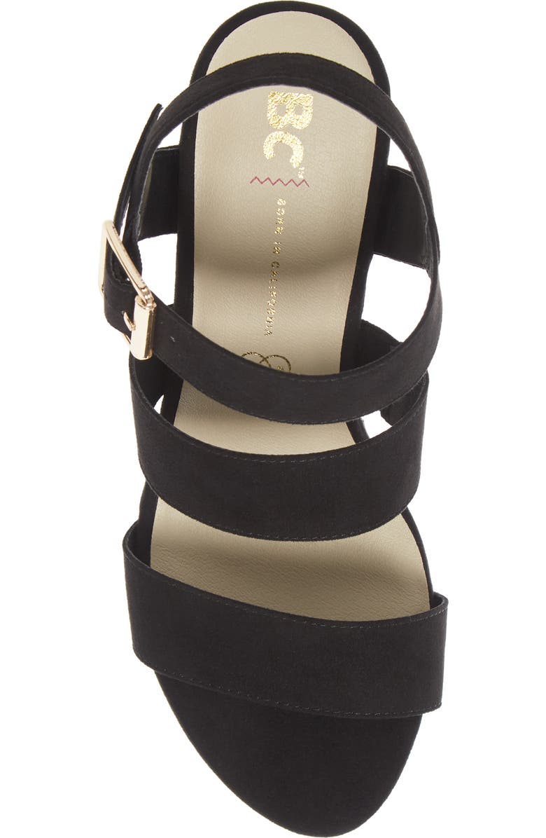 BC Footwear Individuality Vegan Platform Wedge Sandal, Alternate, color,