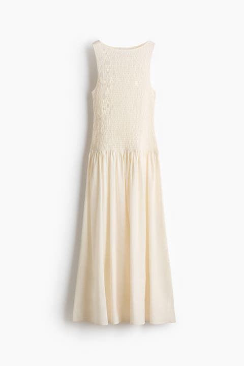 Smocked Seersucker Dress