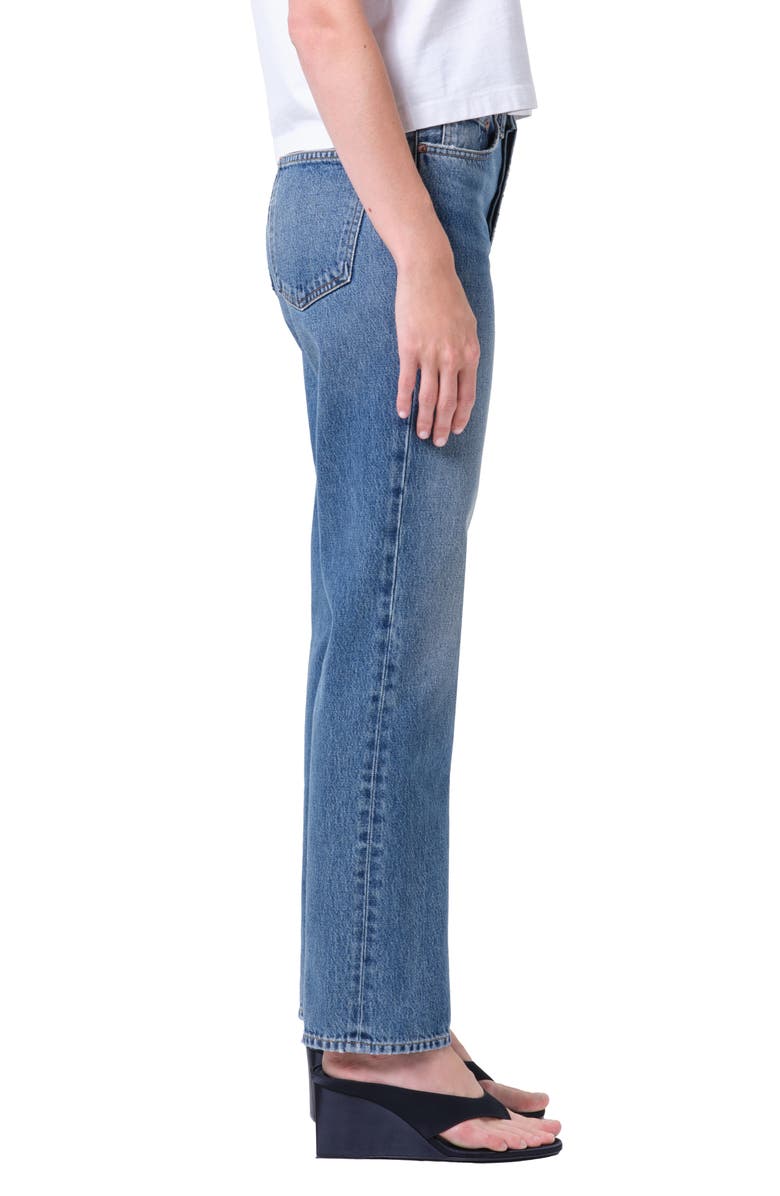 AGOLDE Lana High Waist Straight Leg Jeans, Alternate, color, Liberty Med Indigo