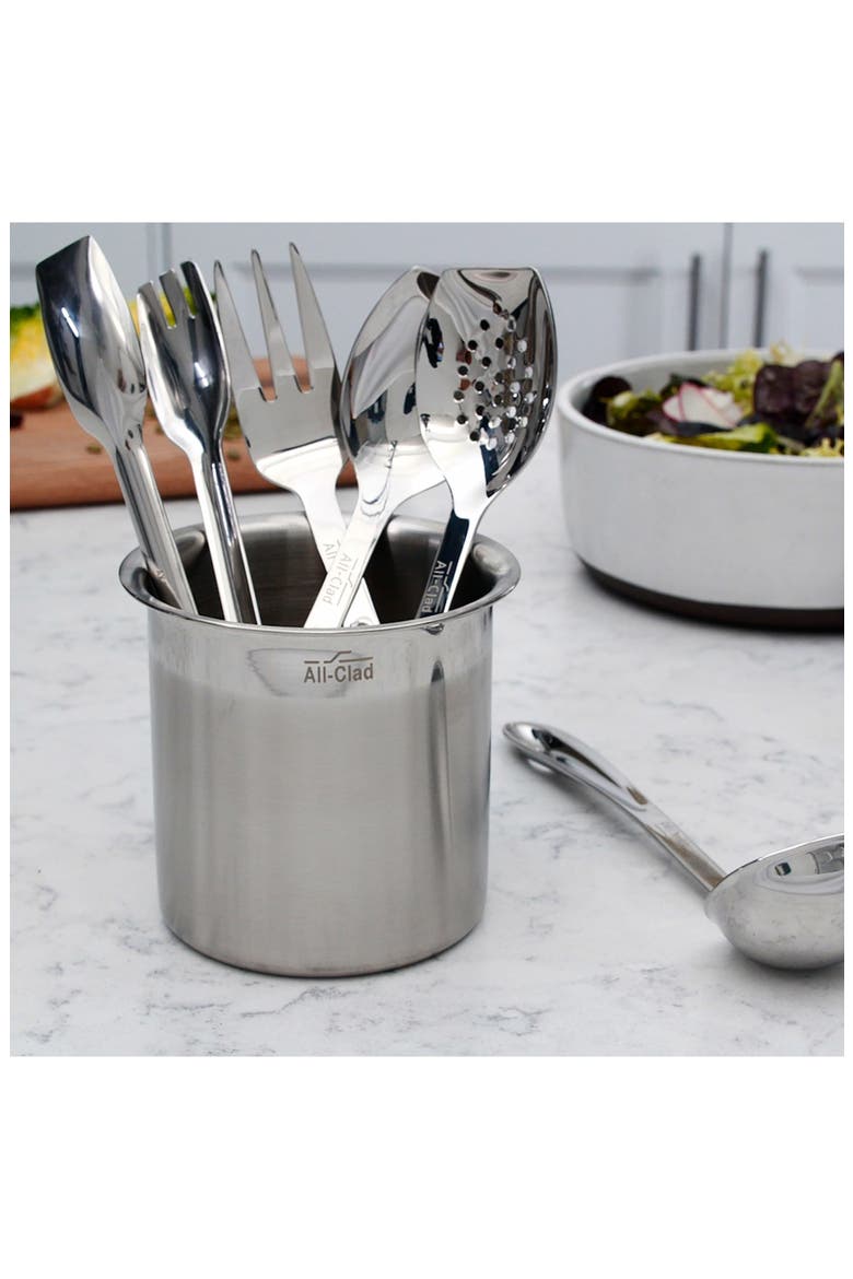 Cook & Serve 6-Piece Kitchen Tool Set, Alternate, color, SILVER