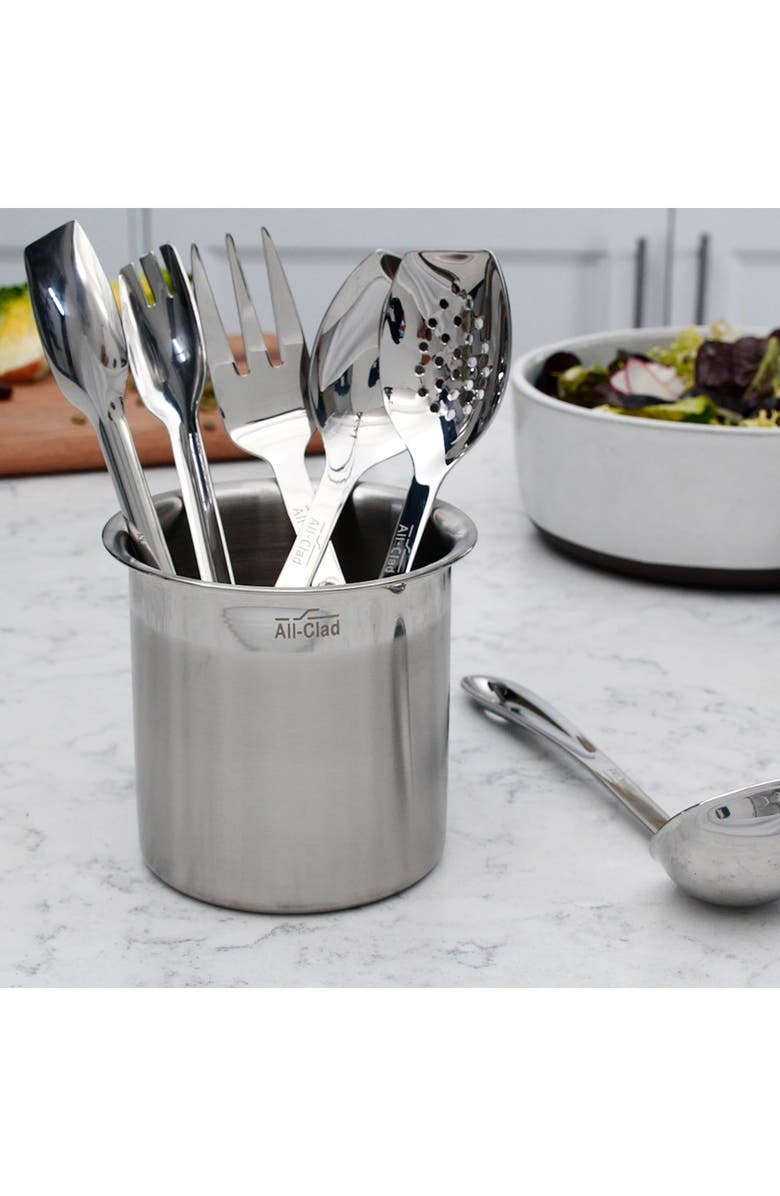 All-Clad Cook & Serve 6-Piece Kitchen Tool Set, Alternate, color, Silver