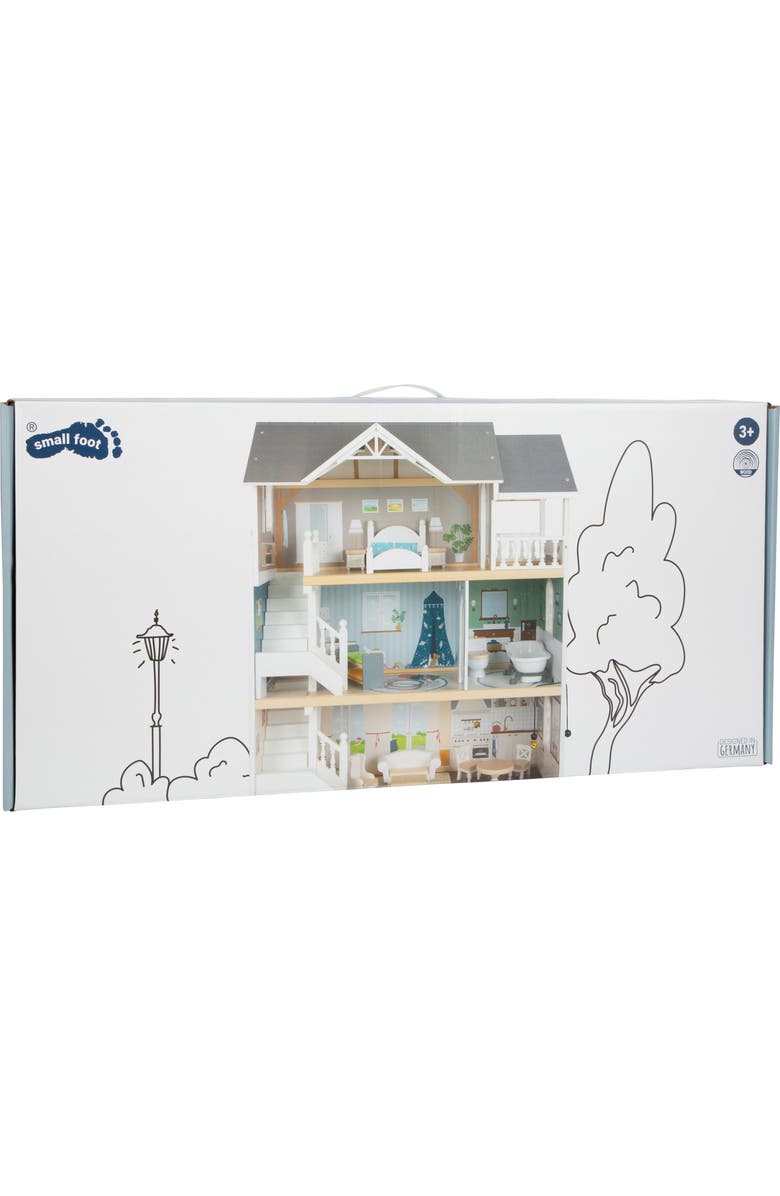SMALL FOOT Iconic 3-Story Wooden Dollhouse Set, Alternate, color, 