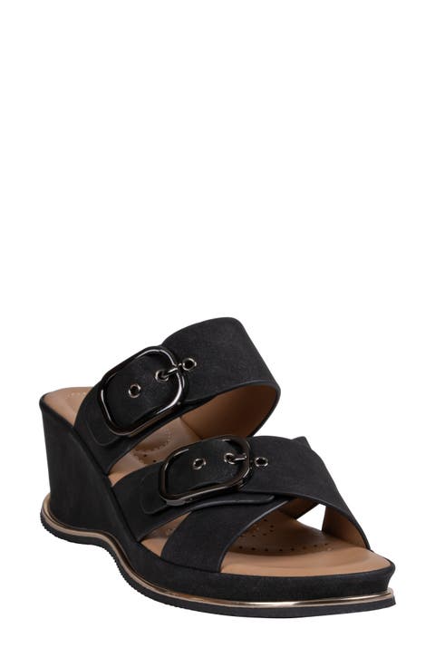 Olana Platform Wedge Slide Sandal (Women)