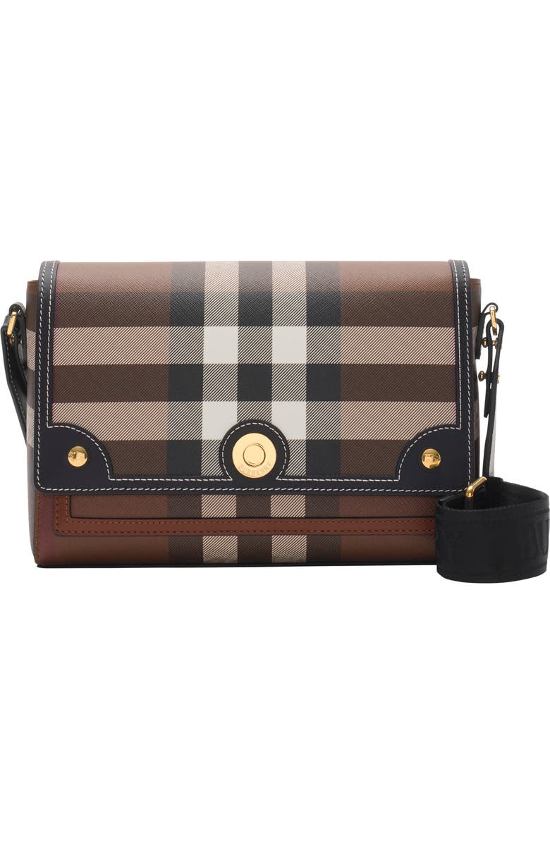 Burberry Note Bag, Main, color, Dark Birch Brown