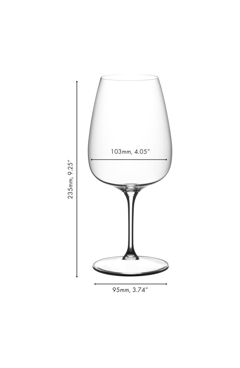 Riedel Grape@ Cebernet/Merlot Wine Glass, Buy 3 Get 4, 29.25 Ounce, Alternate, color, Clear