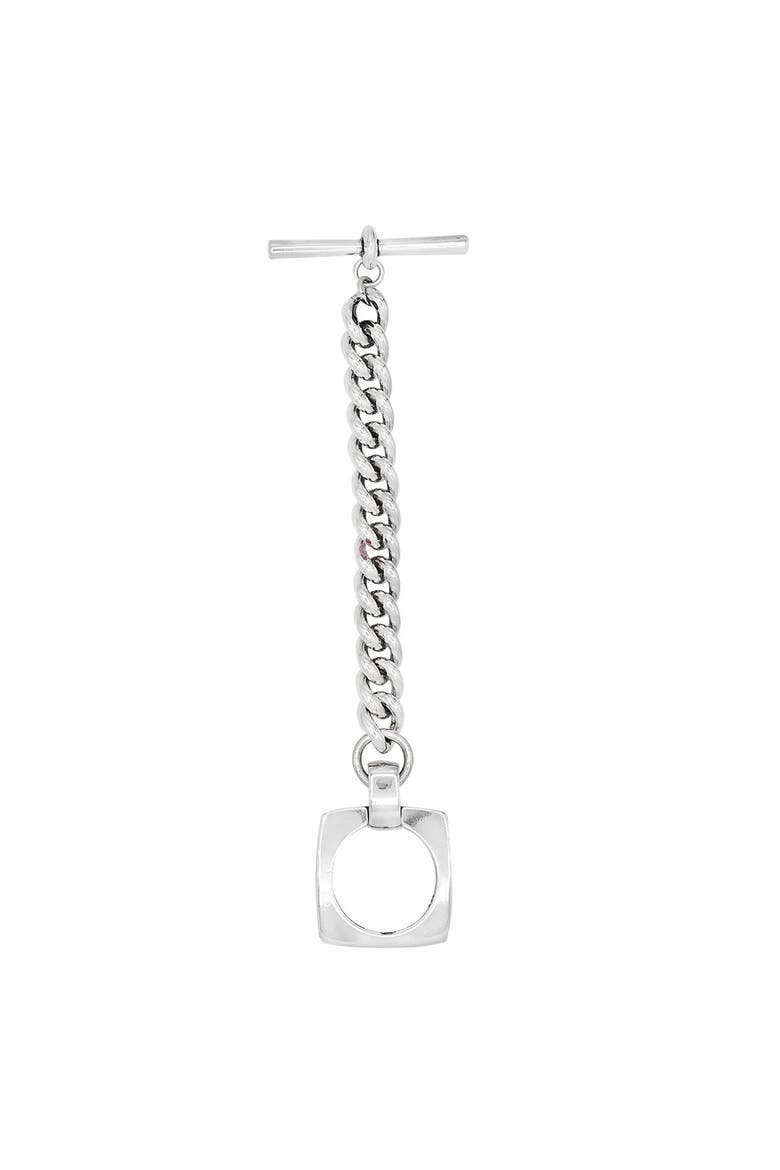 Aldaba Chain Bracelet, Main, color, Silver