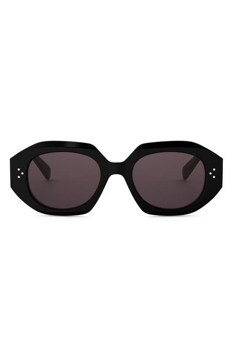 Bold 3 Dots 52mm Geometric Sunglasses