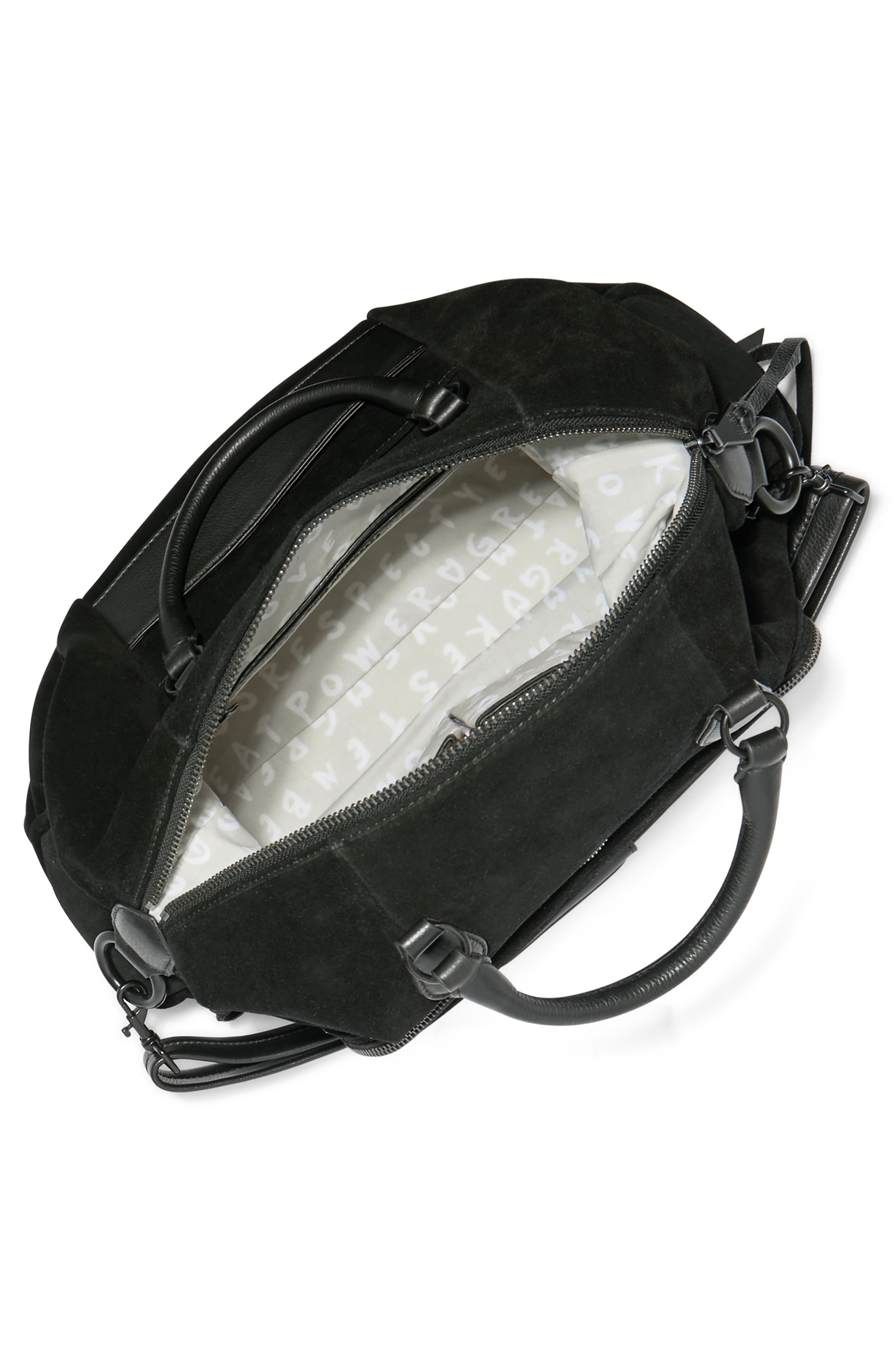 AIMEE Away We Go Leather Duffle Bag, Alternate, color, 