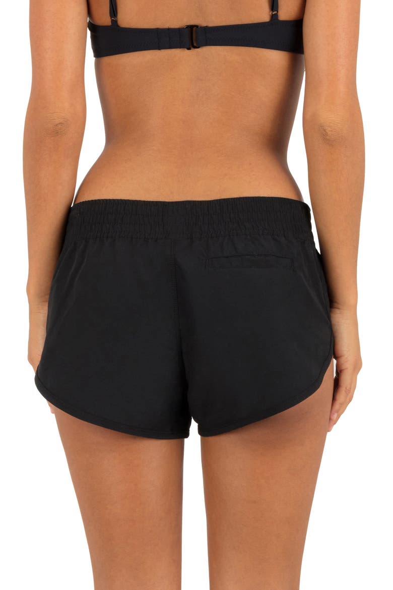 Beachrider Cover-Up Shorts, Alternate, color, BLACK