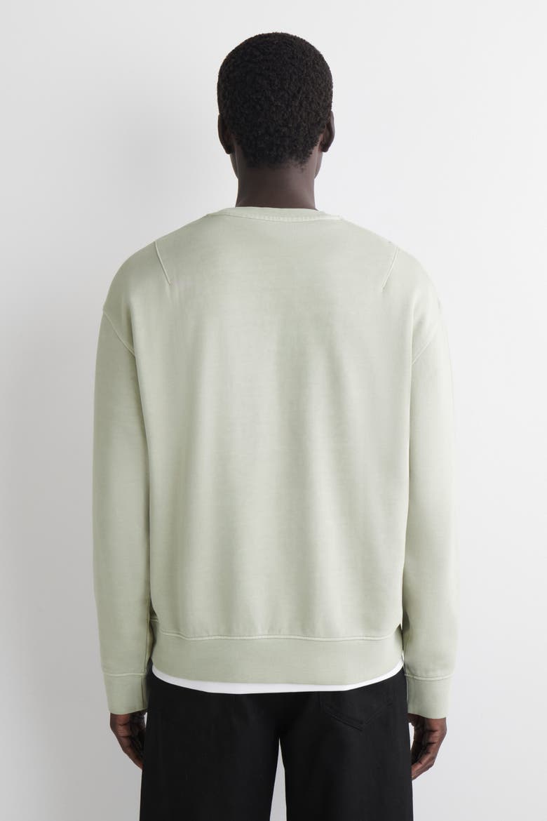 Washed-Cotton Sweatshirt, Alternate, color, LIGHT GREEN