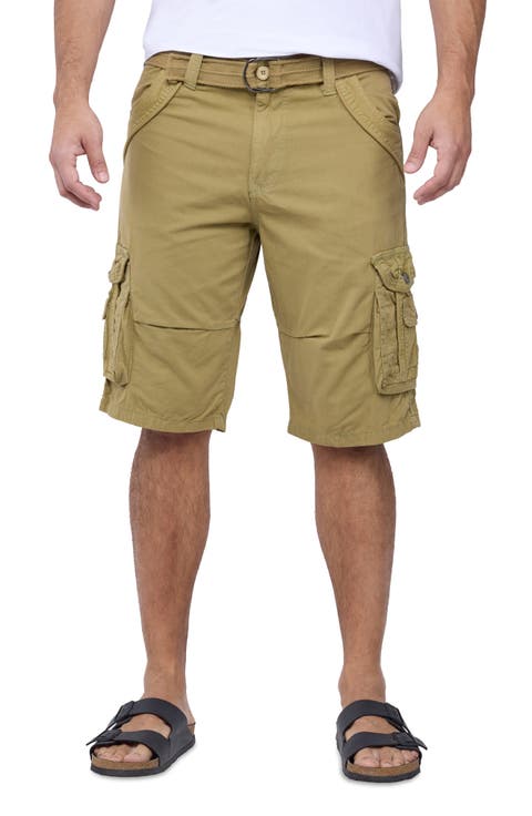 Belted Bermuda Cargo Shorts (Regular & Big)