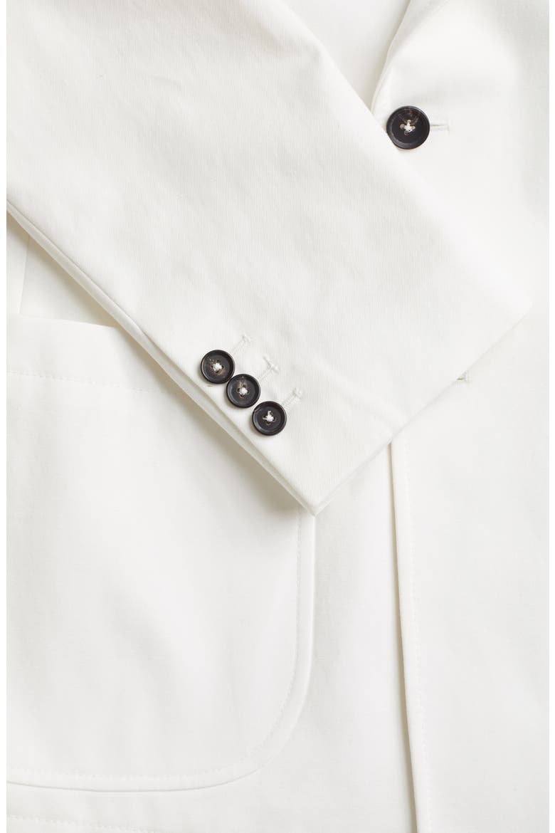 Double Breasted White Cotton Sport Coat (Nordstrom Exclusive), Alternate, color, WHITE