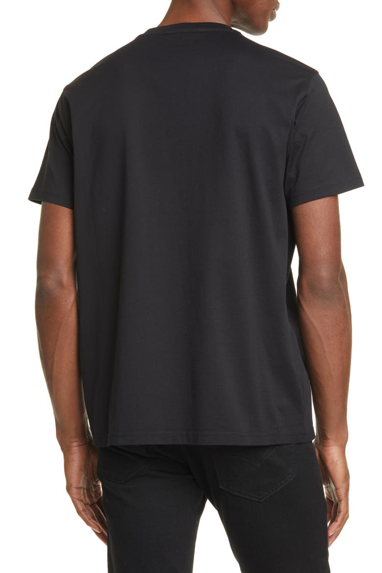 Logo Embroidered T-Shirt, Alternate, color, BLACK