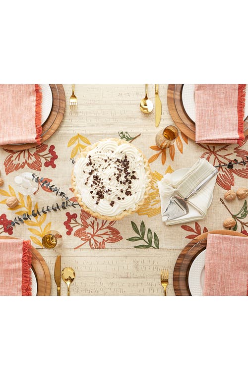 Design Imports Scattered Leaves Table Runner In Neutral