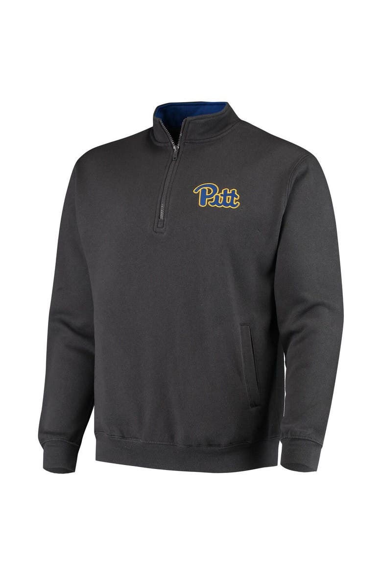Men's Colosseum Charcoal Pitt Panthers Tortugas Logo Quarter-Zip Jacket, Alternate, color, Charcoal