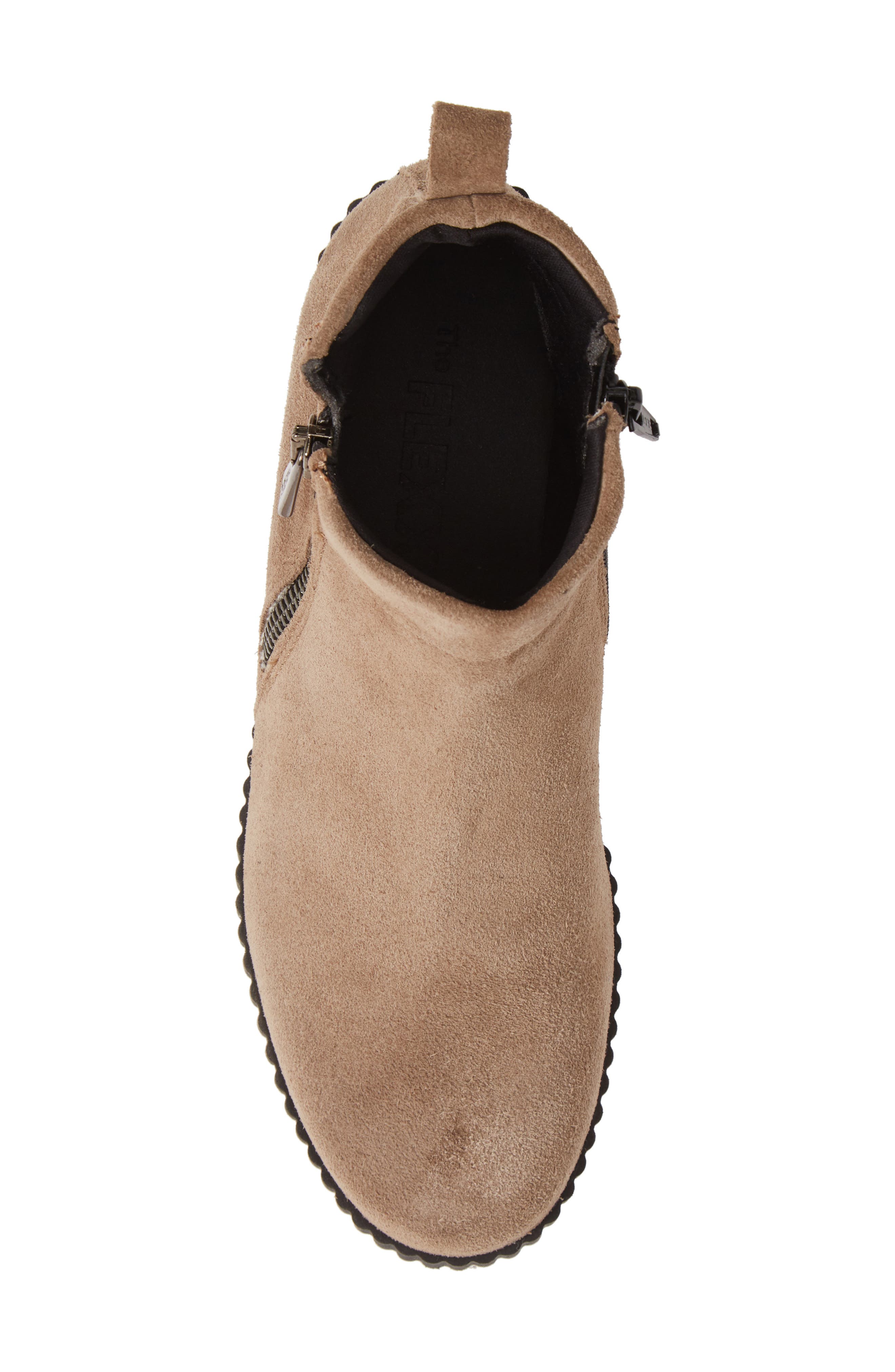 Easy Does It Wedge Bootie, Alternate, color, PEANUT SUEDE