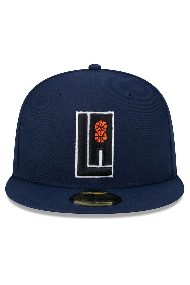 Men's New Era  Navy LA Clippers 2023/24 City Edition Alternate 59FIFTY Fitted Hat, Alternate, color, Navy