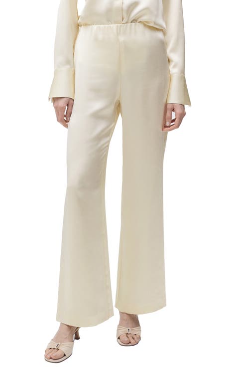 Satin Straight Leg Pants