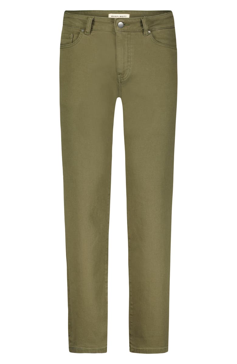 WARP+WEFT AMS Slim Fit Jeans, Alternate, color, Moss Green