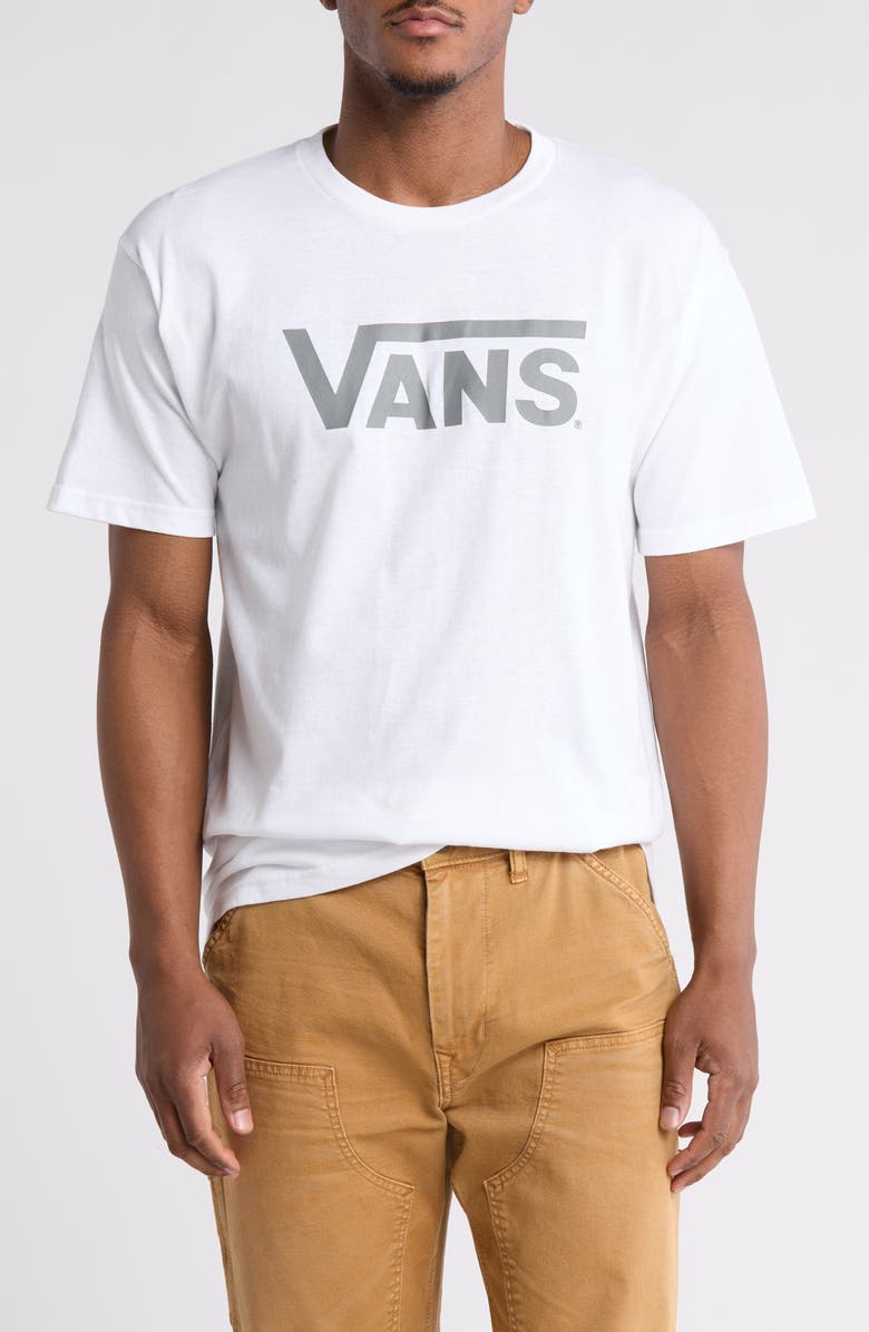 Vans Classic Logo Cotton Crew Tee, Main, color,