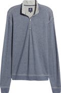 johnnie-O Hanks Heathered Quarter Zip Pullover