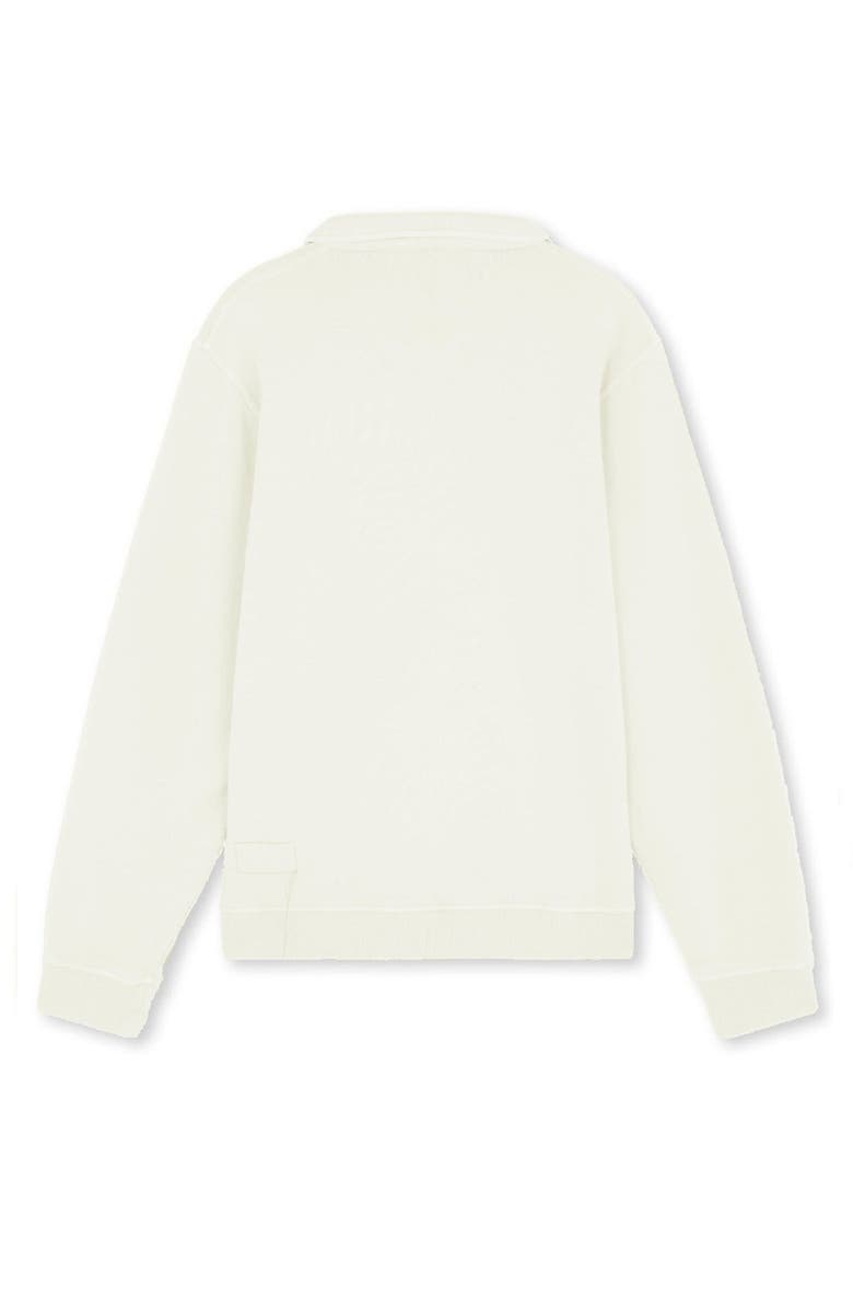 Fortela Hunting Long Sleeve Fleece Jersey Polo Shirt, Alternate, color, Off White