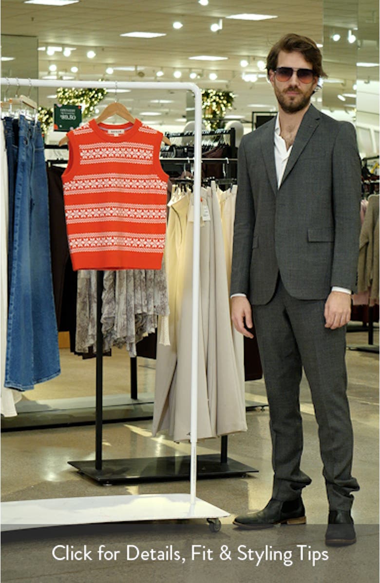 Edie Fair Isle Sweater Vest, sales video thumbnail