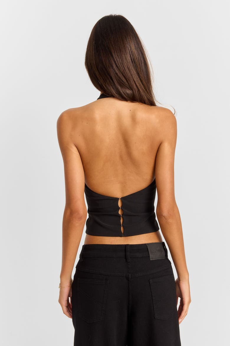 Francesca Top, Alternate, color, Black
