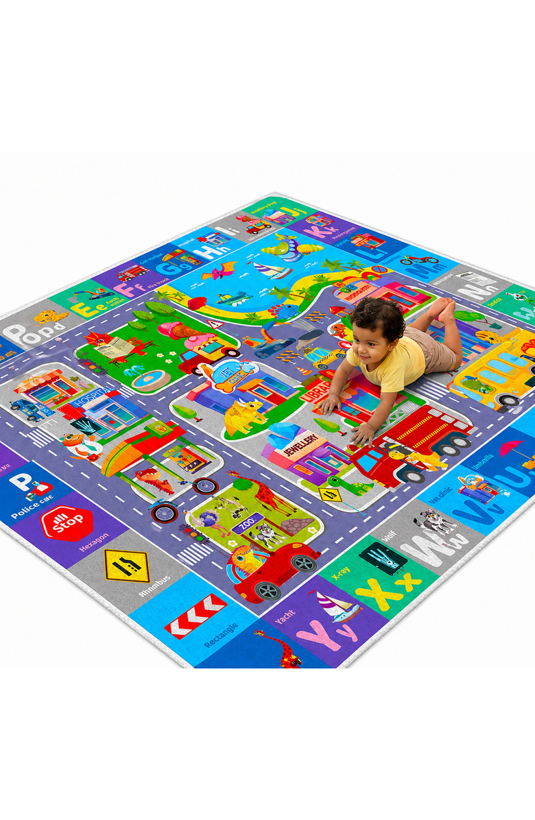 Quokka Super Soft ABC Baby Play Mat for Floor, Main, color, City
