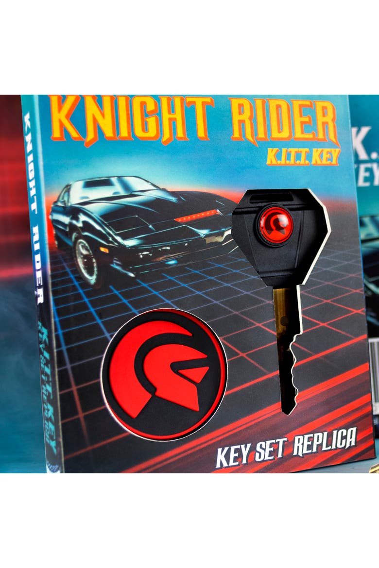 Knight Rider K.I.T.T Key Set Replica, Includes Keychain, Alternate, color, Multicolored