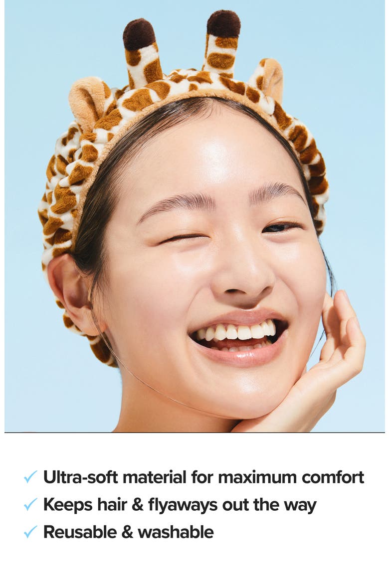 Giraffe Skincare Headband, Alternate, color, NO COLOR