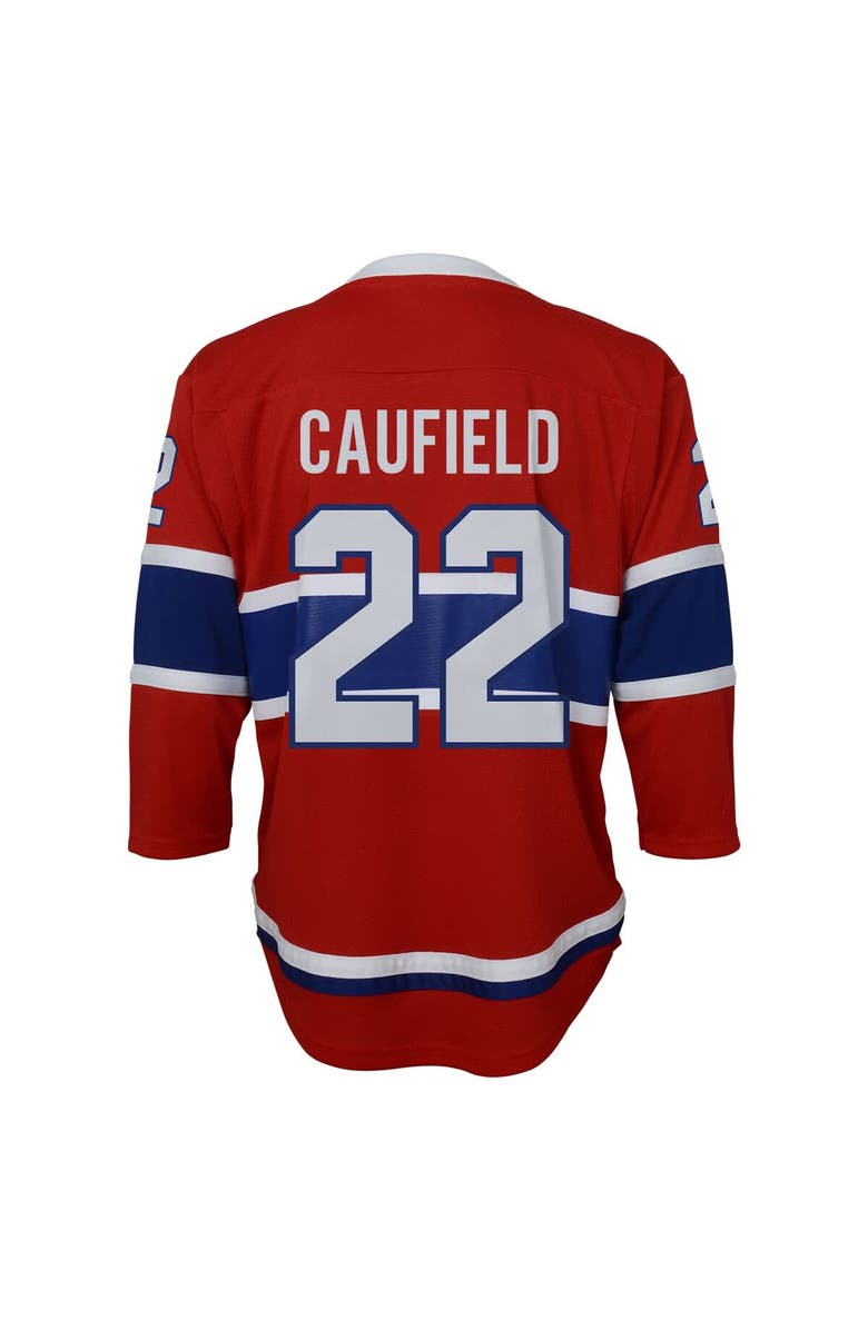 Outerstuff Youth Cole Caufield Red Montreal Canadiens Home Replica Player Jersey, Alternate, color, Red