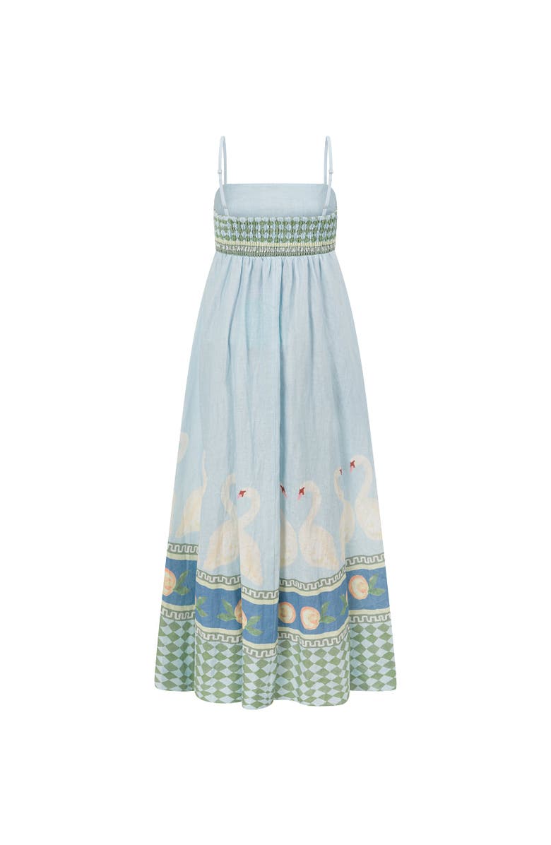 SMWR. By The Somewhere Co Swan Lake Maxi Dress, Alternate, color, Light Blue