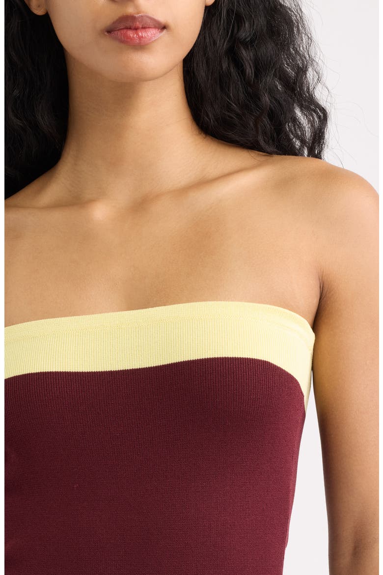 The Nola Strapless Maxi Dress, Alternate, color, SNG CRA NF DAB STRP