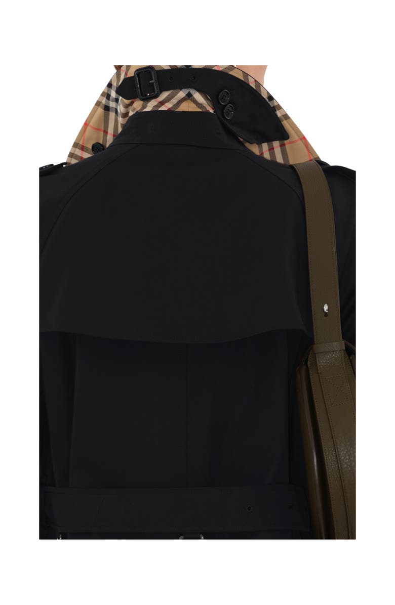 Burberry Long Waterloo Heritage Trench Coat, Alternate, color, Black