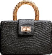 Soli & Sun THE GRACIE Woven Buntal Straw Clutch Bag