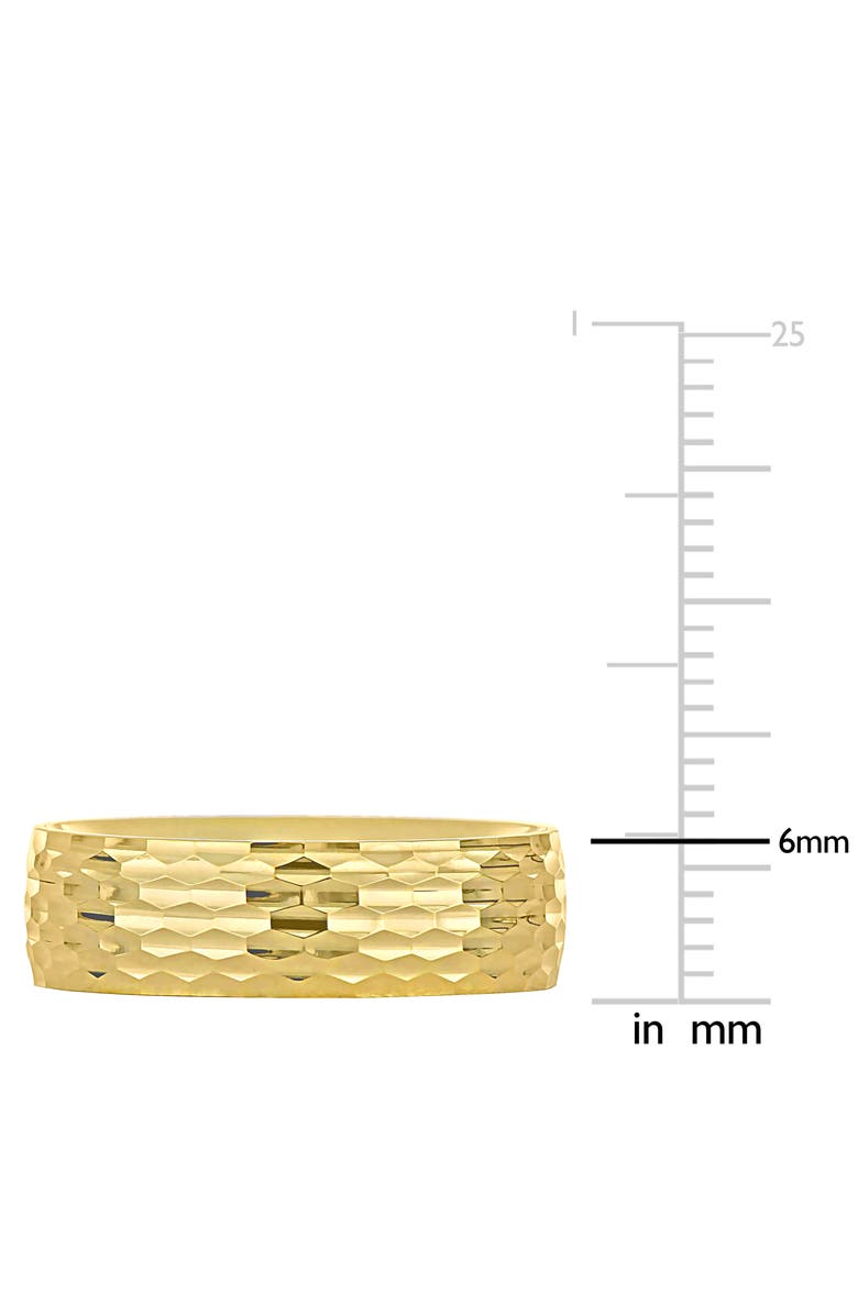 Julianna B. 6mm Geometric Pattern Wedding Band 14k, Alternate, color, 