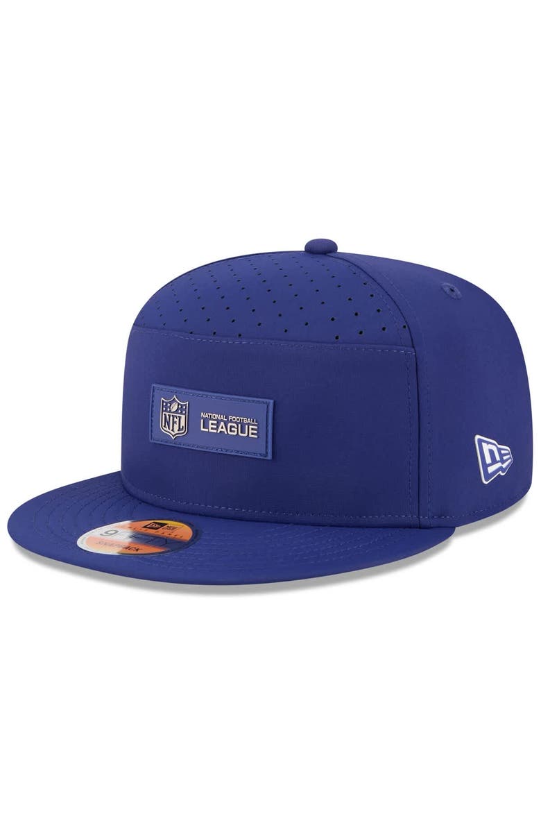 New Era Men's New Era Blue NFL 2025 Sideline  Split Panel 9FIFTY Snapback Hat, Main, color, Blue