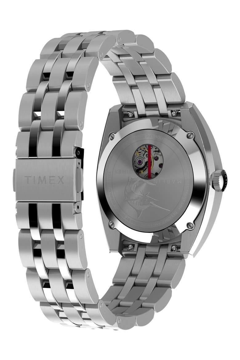 Marlin Mod Retro Automatic Bracelet Watch, 39mm, Alternate, color, STAINLESS STEEL