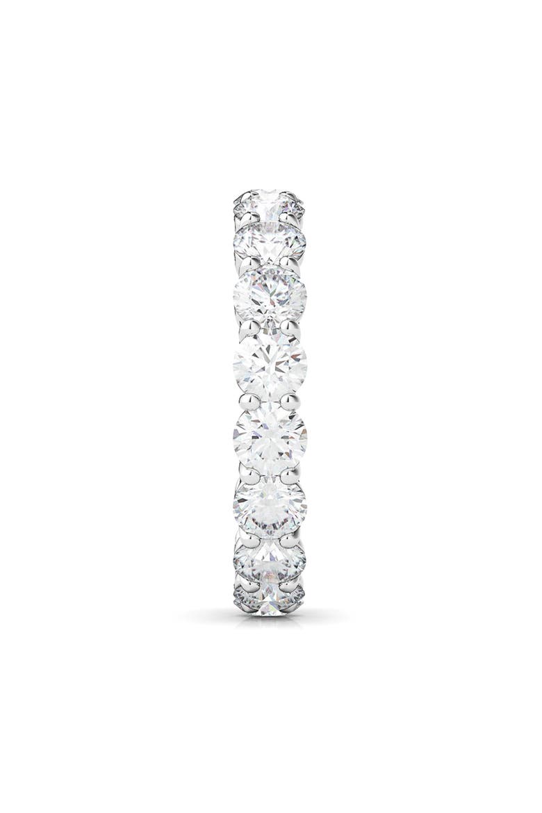 Round Cut Lab Created Diamond 18K Gold Eternity Band Ring, Alternate, color, WHITE GOLD