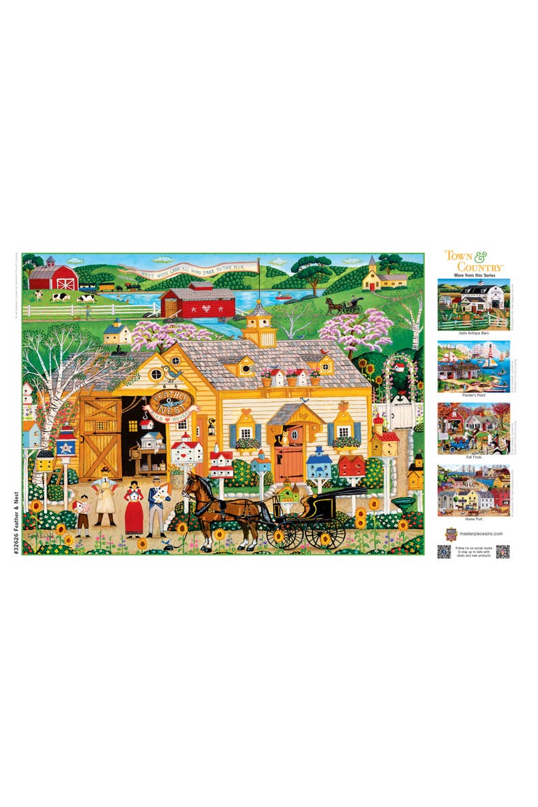 Feather & Nest 300 Piece Jigsaw Puzzle, Alternate, color, Multicolor