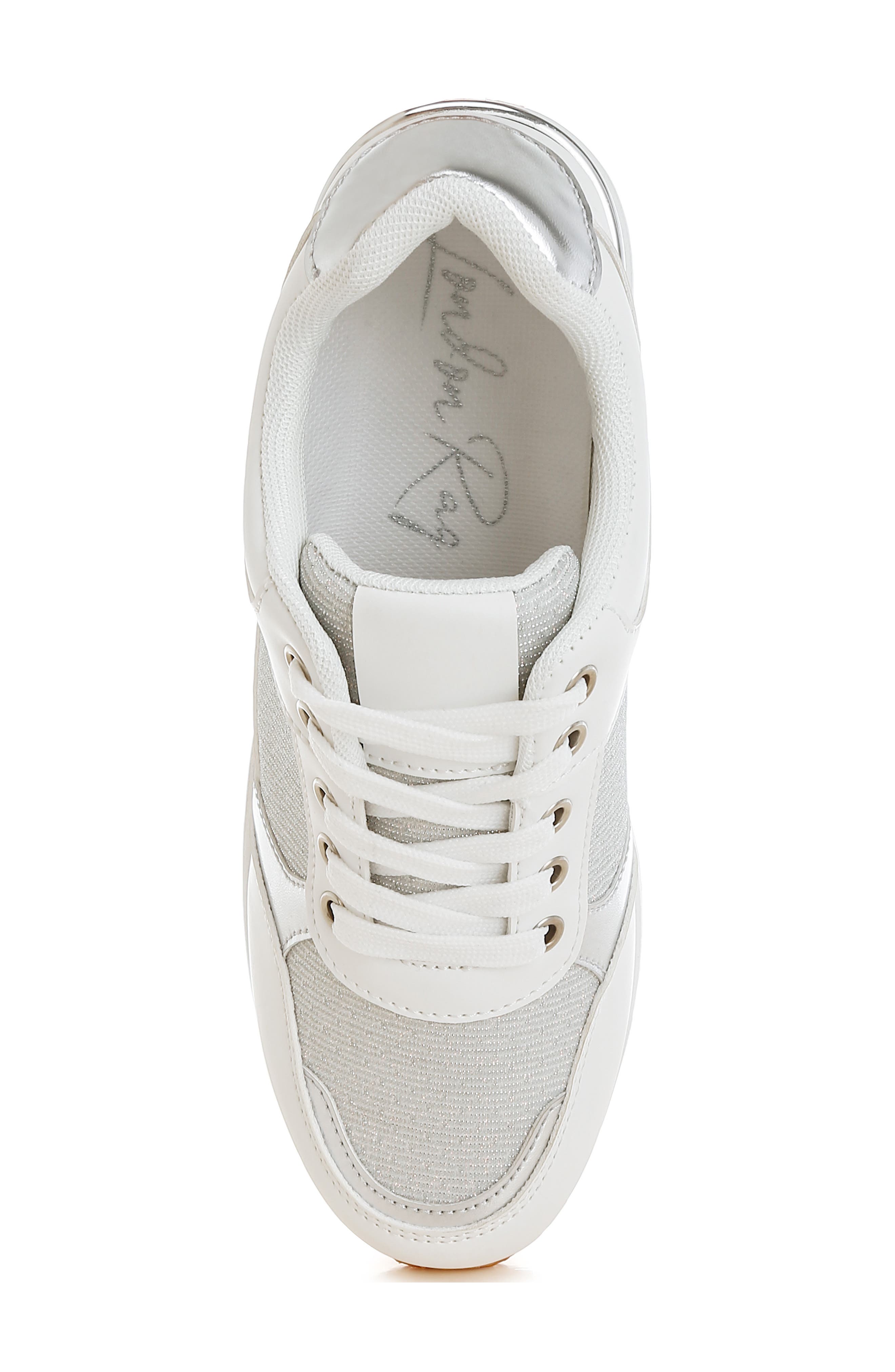 Vespera Wedge Sneaker, Alternate, color, WHITE
