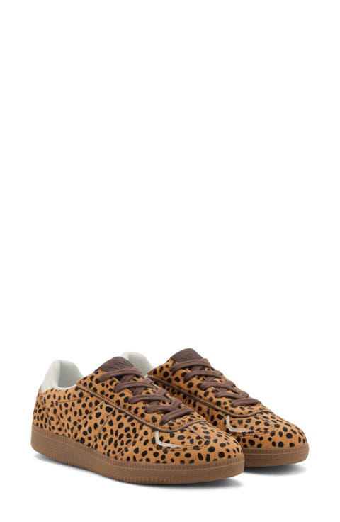 Leopard Spot Genuine Calf Hair Sneaker (Women)
