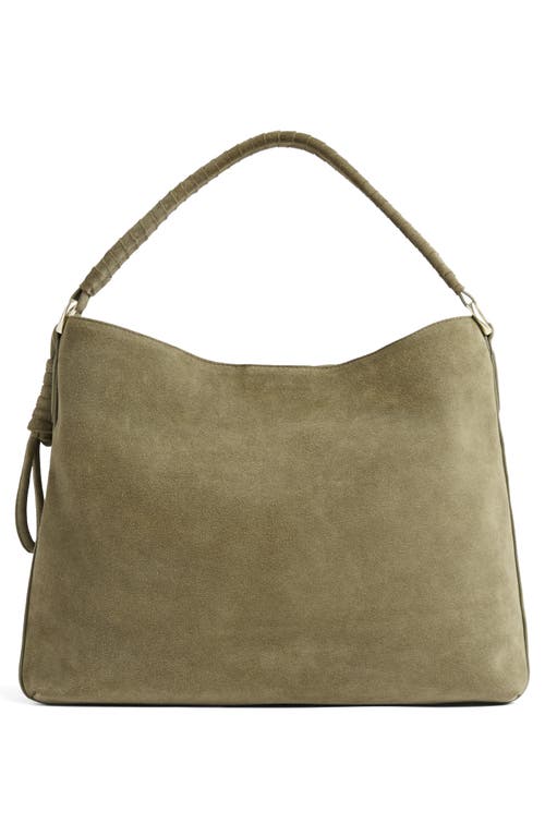 Lk Bennett Lou Lou Wrap Handle Leather Shoulder Bag In Green
