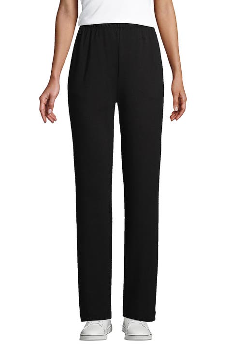 Plus Size Sport Knit High Rise Pants