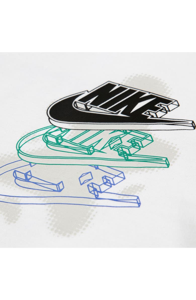 Nike Kids' JDI Deconstructed Graphic T-Shirt, Alternate, color, White