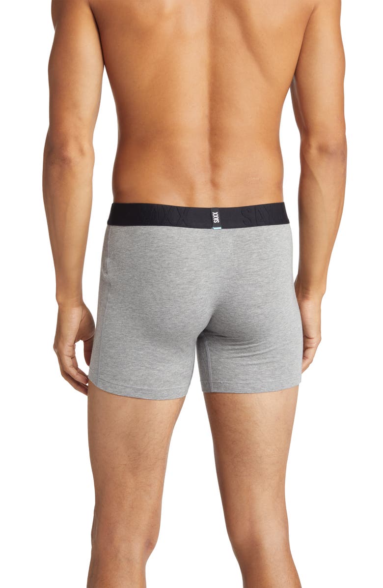 SAXX DropTemp<sup>®</sup> Cooling Cotton Boxer Briefs, Alternate, color, Dark Grey Heather